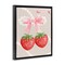 Stupell Industries Feminine Strawberry Pearls Floating Frame, design by Jesse Keith